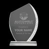 BYFT004213 Crystal Awards with Engraved Leaf Design Transparent Set of 1 B