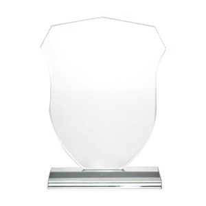 BYFT004216 Shield Shaped Crystal Awards Transparent Set of 1