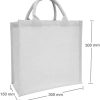 BYFT004217 Juco Bag White 30 x 30 x 15 Cm Set of 5 B