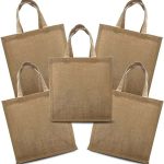 BYFT004221 Jute Bag Brown 30 x 30 x 19 Cm Set of 1 B