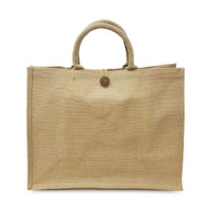 BYFT004224 Jute Bag Natural 43 x 34 x 19 Cm Set of 1 A