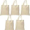 BYFT004225 Canvas Tote Bag Natural 37 x 40 Cm Set of 1 B