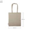 BYFT004226 Recycled Cotton Shopping Bag with Long Handle Natural Set of 1 D