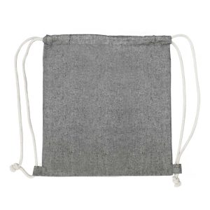 BYFT004227 Recycled Drawstring Bags Grey Set of 1 B