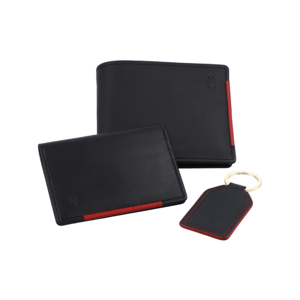BYFT005001 STONEHENGE Wallets Black Red Set of 1 A