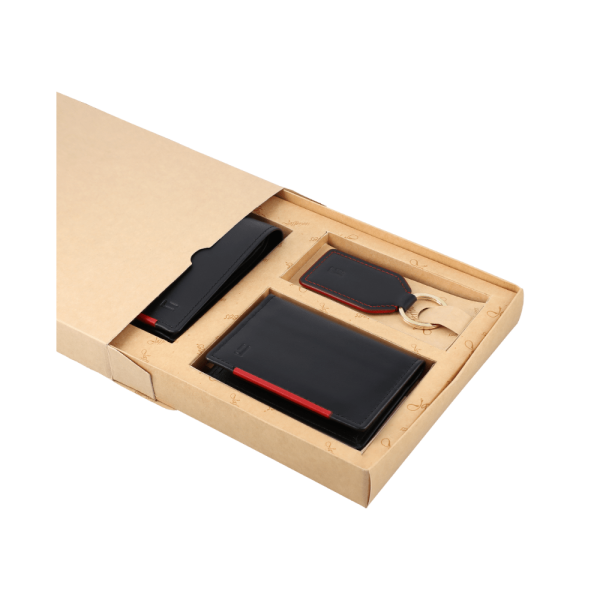 BYFT005001 STONEHENGE Wallets Black Red Set of 1 C