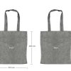 BYFT005668 Recycled Cotton Bags Grey Set of 1 C