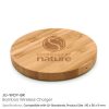 BYFT005670 Bamboo Wireless Charging Pad Natural Set of 1 A