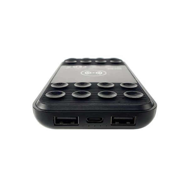 BYFT005673 Light Up Wireless Powerbank Black Set of 1 A