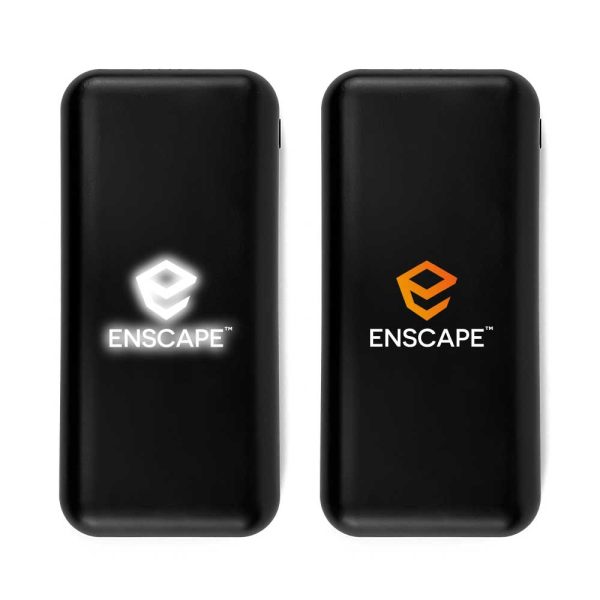 BYFT005673 Light Up Wireless Powerbank Black Set of 1 C