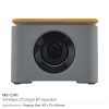 BYFT005679 Wireless Charger BT Speaker Natural Grey Set of 1 A