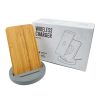 BYFT005682 Wireless Charger Phone Stand Natural Grey Set of 1 C