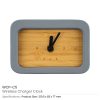 BYFT005683 Wireless Charger with Clock Natural Grey Set of 1 B