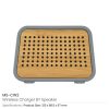 BYFT005684 Wireless Charger Bluetooth Speaker Natural Grey Set of 1 A