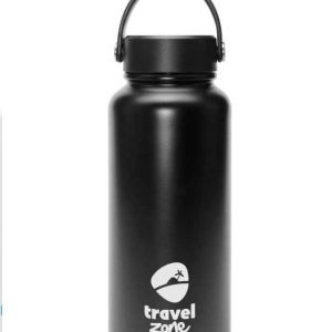 BYFT005688 Double Wall Stainless Steel Flask Black Set of 1