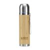 BYFT005691 Bamboo Flask Natural Silver Set of 1