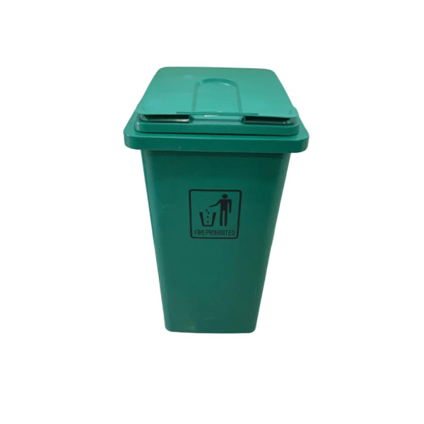 BYFT008354 AKC Plastic Garbage Bin 120 Ltr Green Set of 1