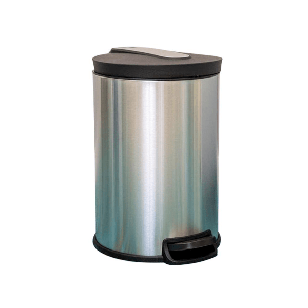 BYFT008452 EKO Trash Bin with Pedal 5 Ltr Stainless Steel Set of 1