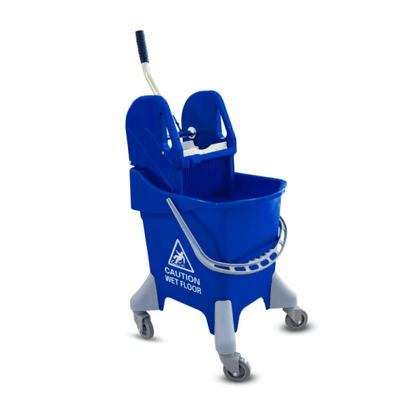 BYFT008509 AKC Mop Bucket with Deluxe Wringer 32 Ltr Blue Plastic Set of 1