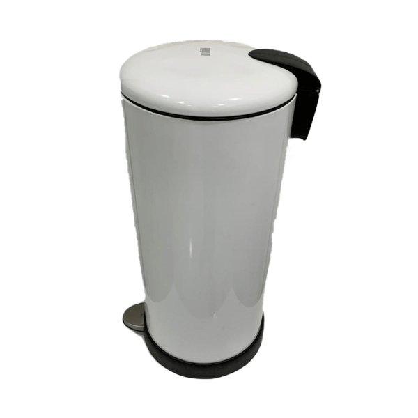 BYFT008571 AKC Trash Bin 27 Ltr White Black Plastic Set of 1