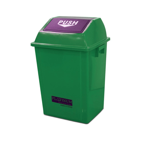 BYFT008598 AKC Garbage Bin 40 Ltr Green Plastic Set of 1