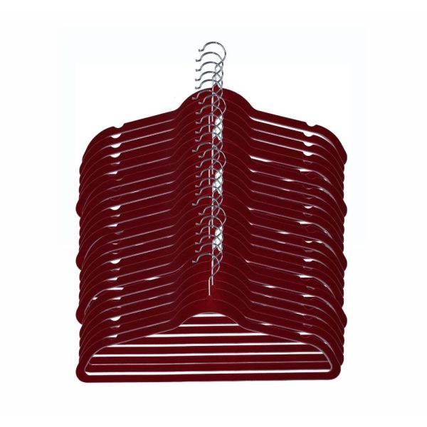 BYFT008633 Feeling Plain 45 cm Red Hanger Plastic 25 pcs