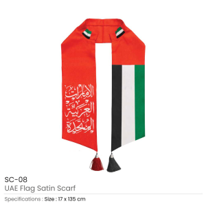 BYFT008701 MTC UAE Flag Scarf Set of 1