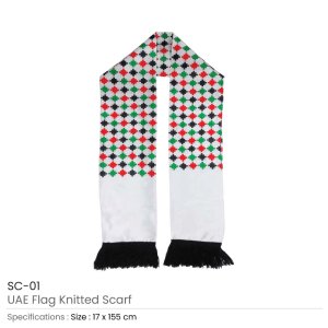 BYFT008703 MTC UAE Flag Scarf Set of 1