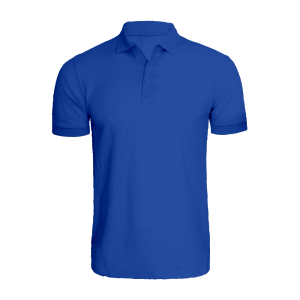 BYFT008723 BYFT Plain Royal Blue Polo Neck T Shirt Cotton 220 GSM Set of 1