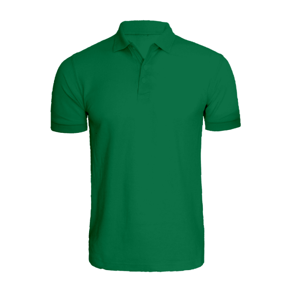 BYFT008728 BYFT Plain Emirati Green Polo Neck T Shirt Cotton 220 GSM Set of 1