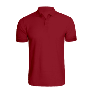 BYFT008730 BYFT Plain Maroon Polo Neck T Shirt Cotton 220 GSM Set of 1