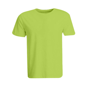 BYFT008769 BYFT Plain Apple Green Round Neck T Shirt Cotton 190 GSM Set of 1