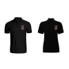 BYFT009168 BYFT Embroidered For You Cotton Couple Polo Neck Black T Shirts Him Her with Heart Design Set of 2