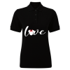 BYFT009229 BYFT Printed Cotton Female Polo Neck Black T Shirts Minnie Love Design Set of 1