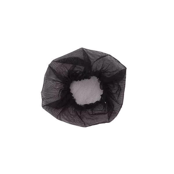 BYFT009422 Hair Net 2stiches 100 Pcs 8GSM Free size Black Set of 1