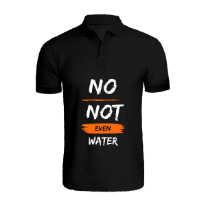 BYFT011650 BYFT Polo Neck Printed Black Small T Shirt 220 GSM Cotton No Not Even Water Set of 1