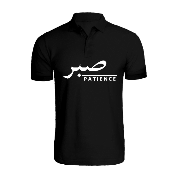 BYFT011670 BYFT Polo Neck Printed Black Small T Shirt 220 GSM Cotton Patience Set of 1