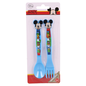 BYFT011842 DISNEY 2 PCS PP CUTLERY SET MICKEY COOL SUMMER