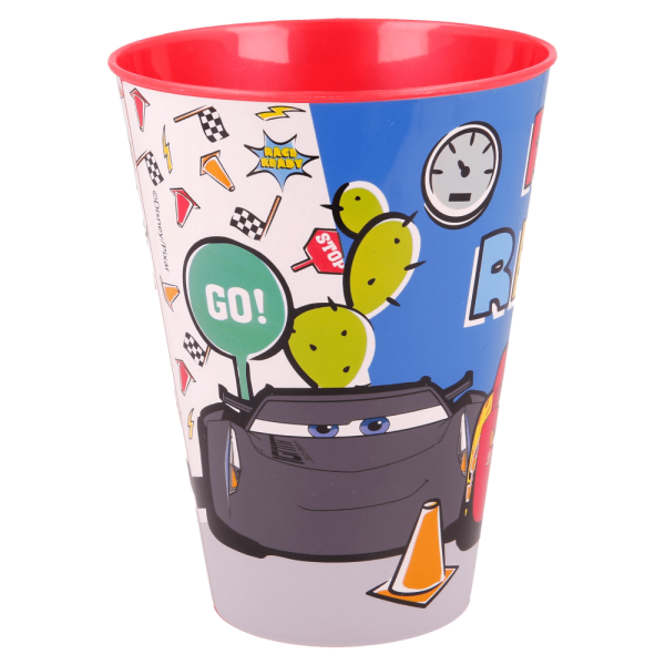 BYFT011846 DISNEY LARGE EASY TUMBLER 430 ML CARS LETS RACE B