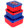 BYFT011868 DISNEY 3 PCS NESTING SNACK BOXES SET SPIDERMAN FULL WEB B