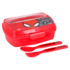 BYFT011872 DISNEY FUNNY SANDWICH BOX WITH CUTLERY SPIDERMAN URBAN WEB A