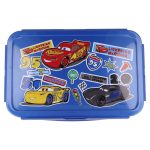 BYFT011876 DISNEY RECTANGULAR FOOD CONTAINER WITH REMOVABLE COMPARTMENTS 1190 ML CARS STICKERS