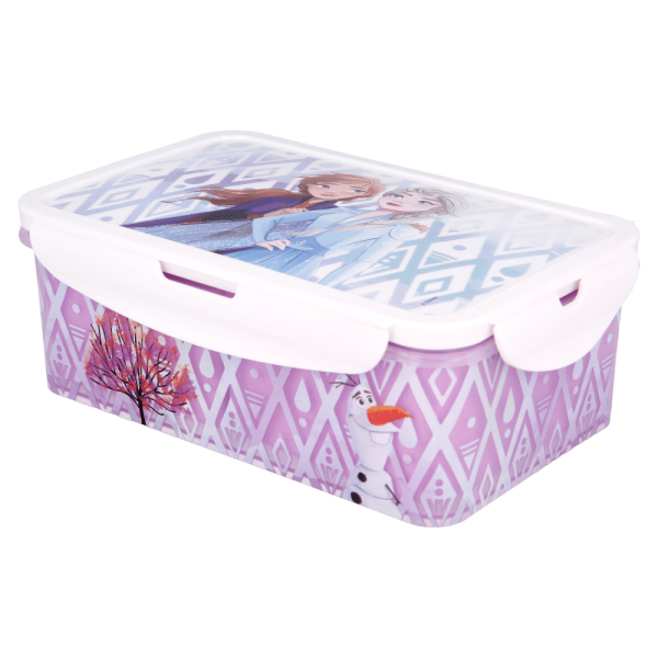 BYFT011878 DISNEY RECTANGULAR FOOD CONTAINER WITH REMOVABLE COMPARTMENTS 1190 ML FROZEN II ELEMENTS B