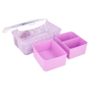 BYFT011878 DISNEY RECTANGULAR FOOD CONTAINER WITH REMOVABLE COMPARTMENTS 1190 ML FROZEN II ELEMENTS D
