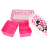 BYFT011880 DISNEY RECTANGULAR FOOD CONTAINER WITH REMOVABLE COMPARTMENTS 1190 ML MINNIE SO EDGY BOWS C