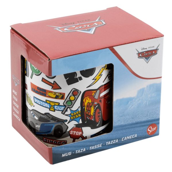 BYFT011890 DISNEY CARS STICKERS325 ML MUG B