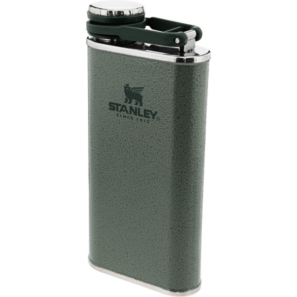 BYFT012787 Stanley Classic Wide Mouth Flask 0.23L 8OZ Hammertone Green with Never Lose Cap
