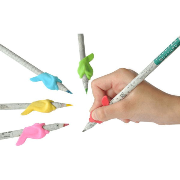BYFT012845 Writing Grippers Pencil Grips for Kids Handwriting Set of 5 A
