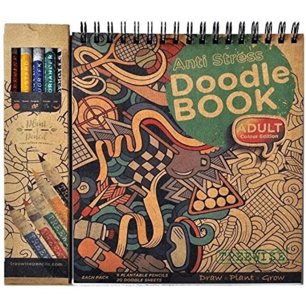 BYFT012848 Anti Stress Doodle Book Adult A