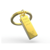 BYFT012864 METALMORPHOSE MTM KEYCHAIN Golden Bar Golden Zinc Alloy Set of 1 MTM044